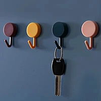 GSKV ESSENTIALS Self Adhesive Round Shape Wall Hooks