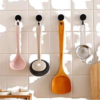 (Pack of 40) | Self Adhesive Round Shape Wall Hooks | Multi Color